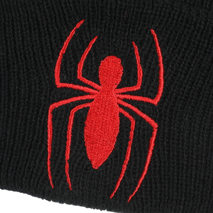 Spider-Man Logo Marvel Comics Knit Cuff Beanie