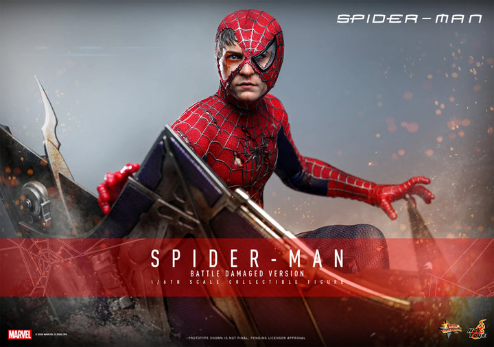 *Pre-Order* Spider-Man (Battle Damaged Version) Marvel Sixth Scale Figure by Hot Toys