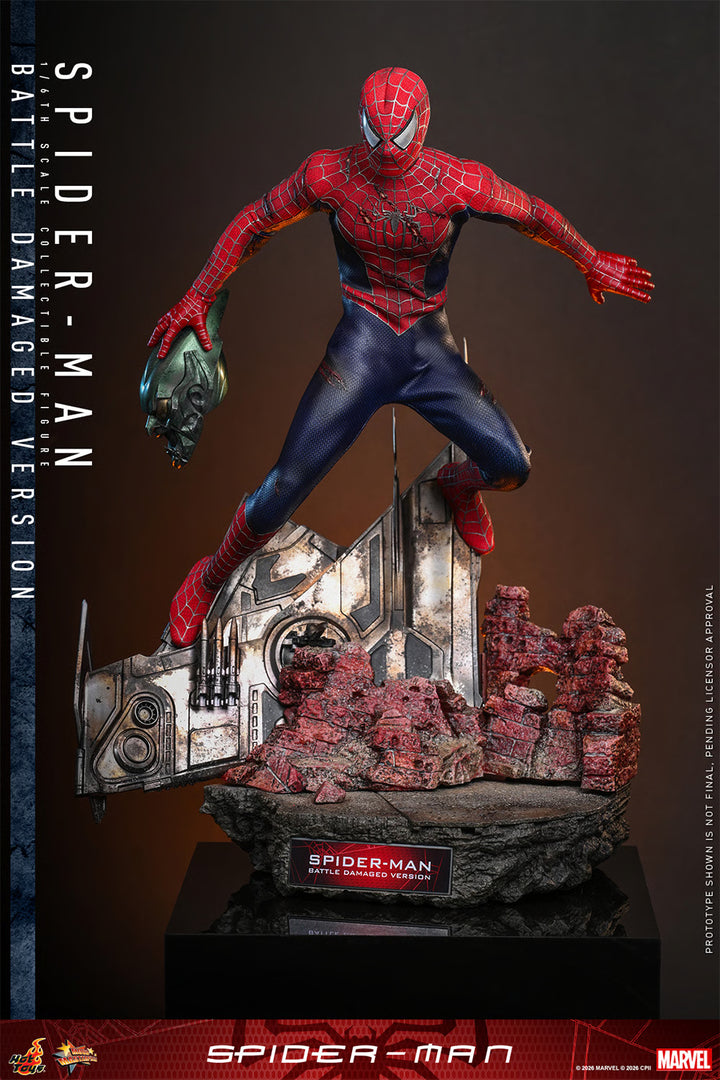 *Pre-Order* Spider-Man (Battle Damaged Version) Marvel Sixth Scale Figure by Hot Toys
