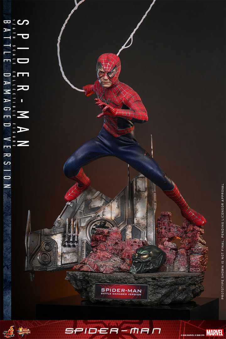*Pre-Order* Spider-Man (Battle Damaged Version) Marvel Sixth Scale Figure by Hot Toys