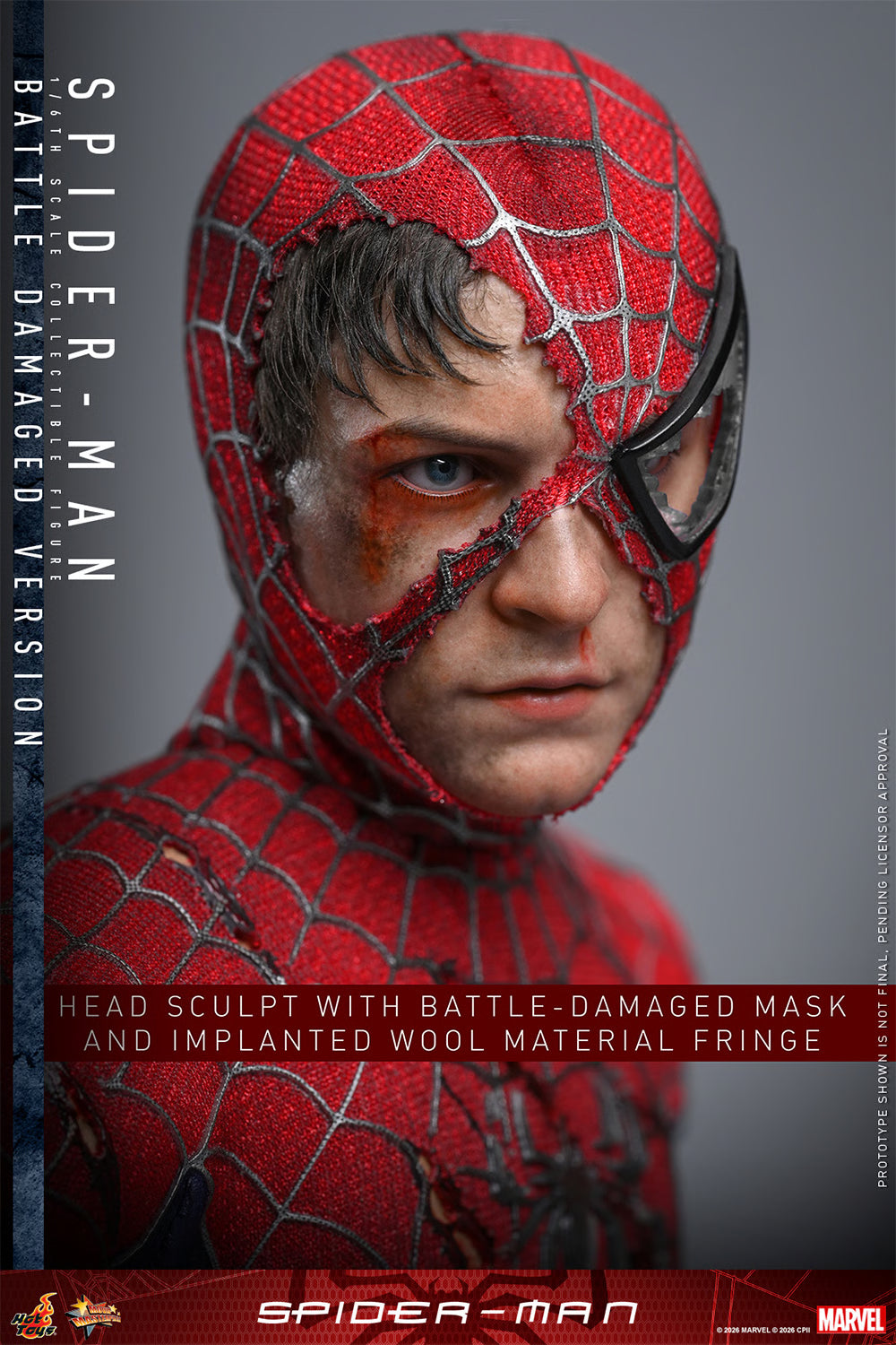 *Pre-Order* Spider-Man (Battle Damaged Version) Marvel Sixth Scale Figure by Hot Toys