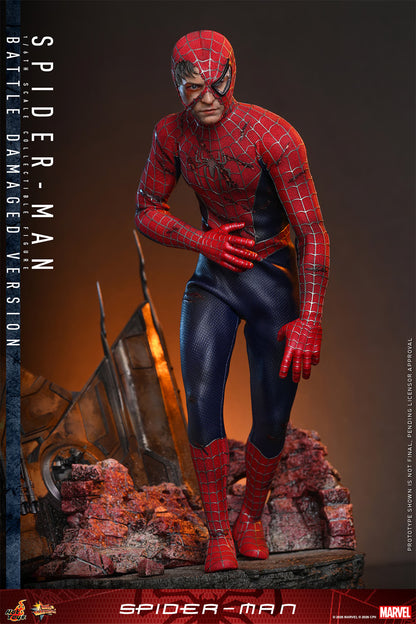 *Pre-Order* Spider-Man (Battle Damaged Version) Marvel Sixth Scale Figure by Hot Toys