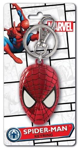 Spider-Man Mask Marvel Comics Large Pewter Keychain