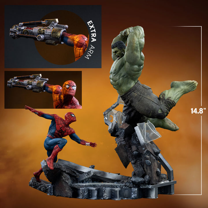 *Pre-Order* Marvel Spider-Man vs Hulk 1:10 Scale Statue by Iron Studios