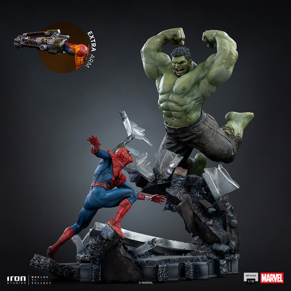 *Pre-Order* Marvel Spider-Man vs Hulk 1:10 Scale Statue by Iron Studios