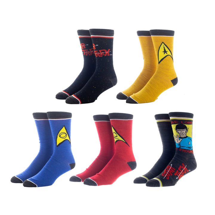 Star Trek 5-Pack Crew Socks