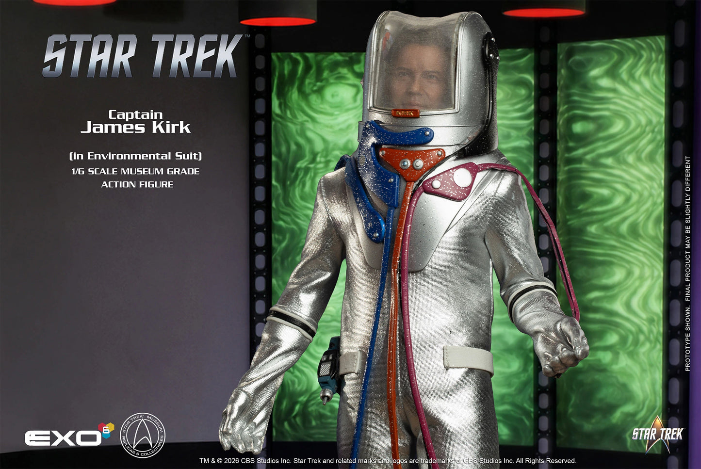 *Pre-Order* Star Trek Captain James T. Kirk (Environmental Spacesuit Edition) Sixth Scale Figure by EXO-6