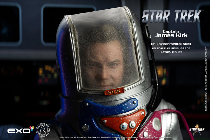 *Pre-Order* Star Trek Captain James T. Kirk (Environmental Spacesuit Edition) Sixth Scale Figure by EXO-6