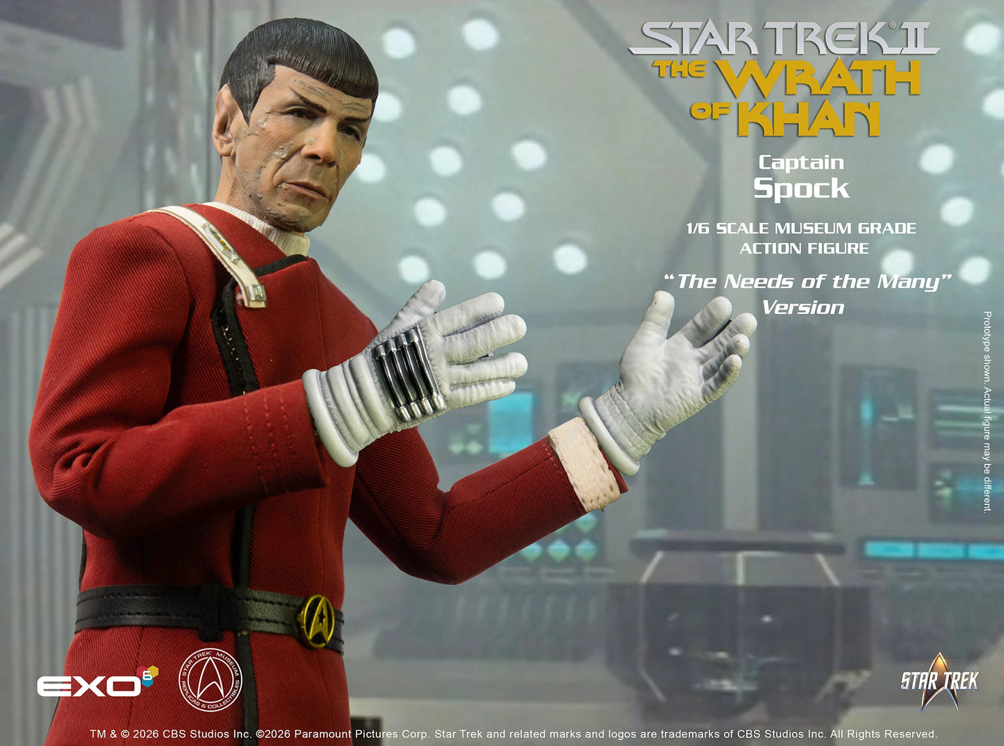 *Pre-Order* Star Trek Captain Spock (Needs of the Many Version) Sixth Scale Figure by EXO-6