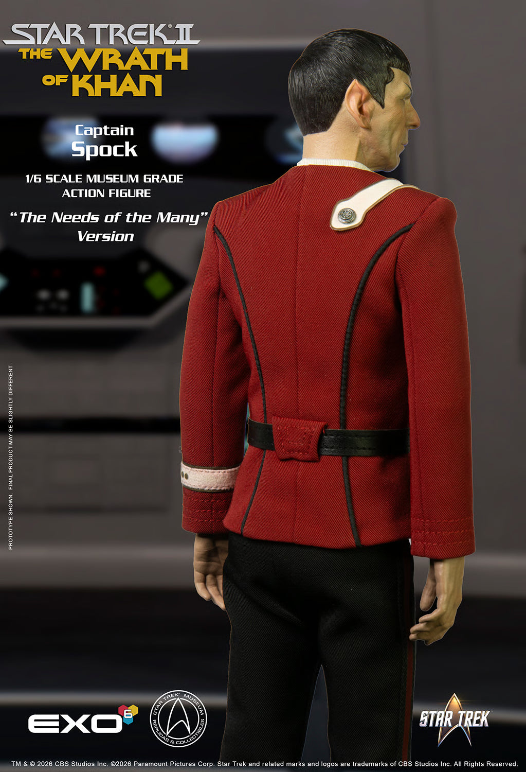 *Pre-Order* Star Trek Captain Spock (Needs of the Many Version) Sixth Scale Figure by EXO-6