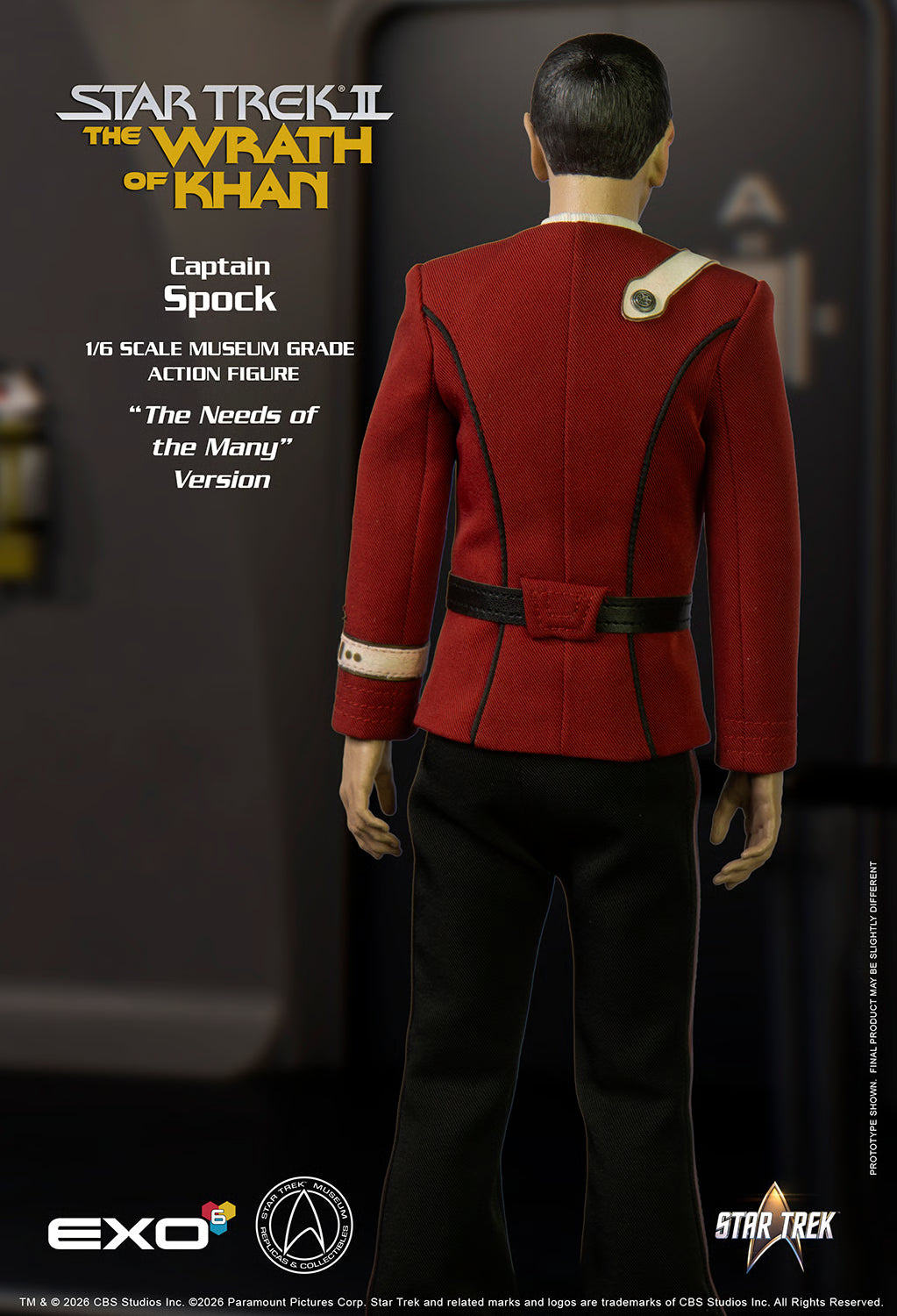 *Pre-Order* Star Trek Captain Spock (Needs of the Many Version) Sixth Scale Figure by EXO-6
