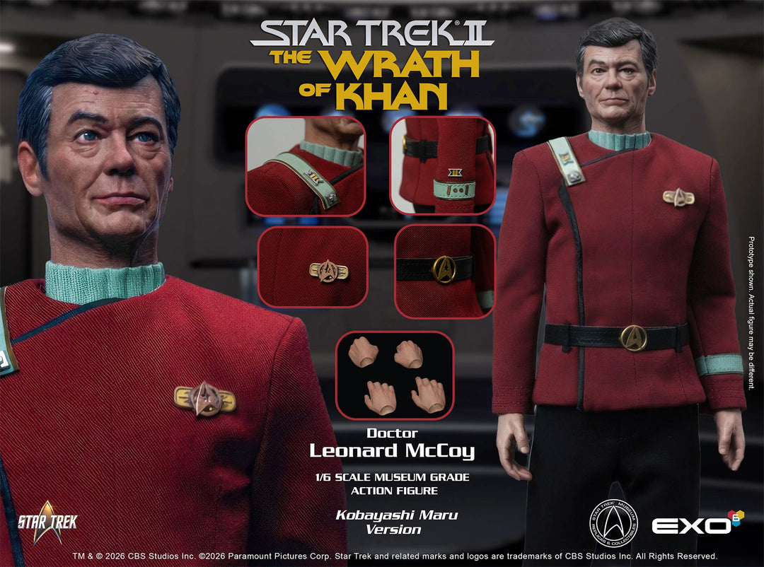 *Pre-Order* Star Trek Dr. Leonard McCoy (Kobayashi Maru Version) Sixth Scale Figure by EXO-6