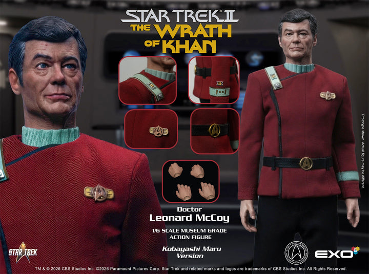 *Pre-Order* Star Trek Dr. Leonard McCoy (Kobayashi Maru Version) Sixth Scale Figure by EXO-6