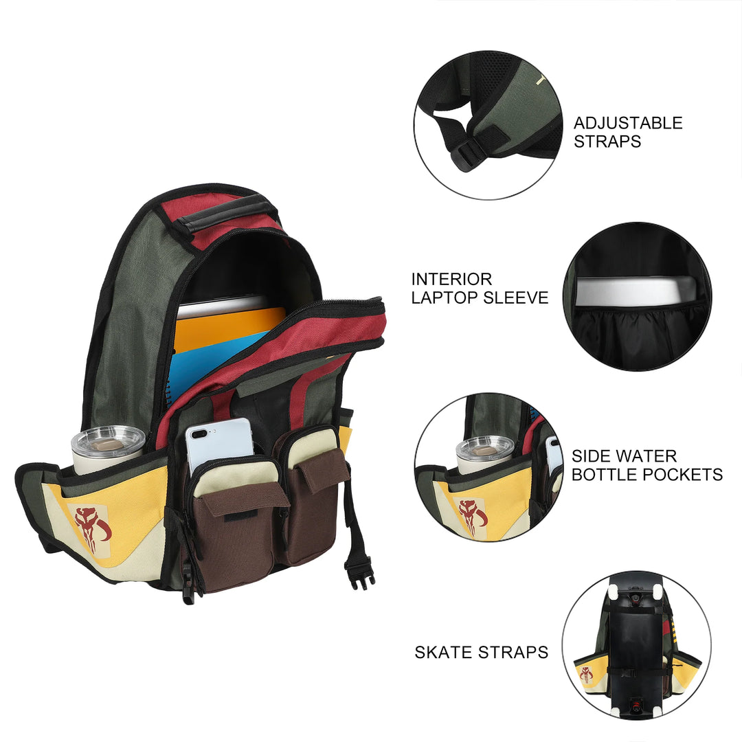 Star Wars: Episode IV - A New Hope Boba Fett 19” Adult Utility Backpack