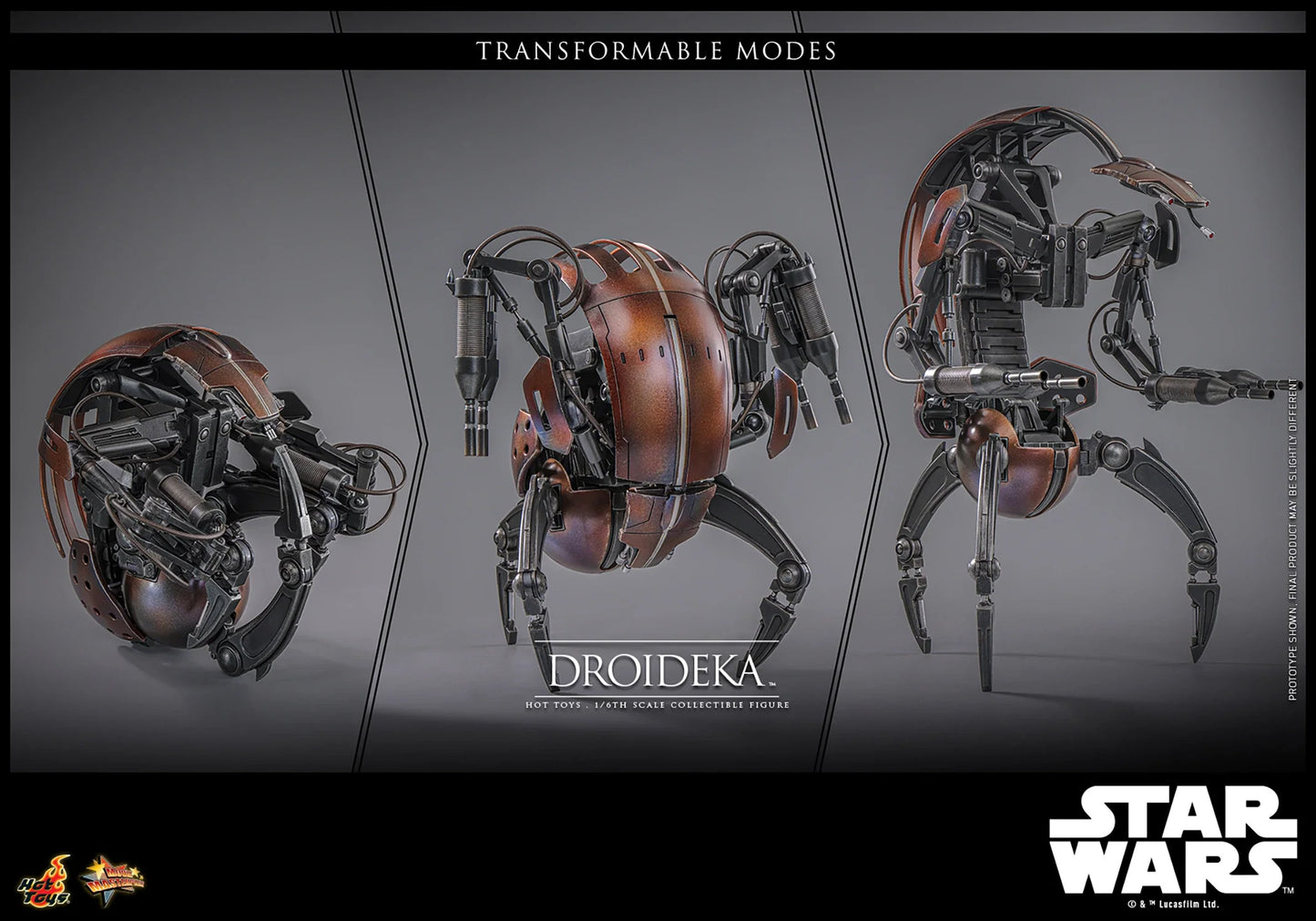 Star Wars Droideka Sixth Scale Figure by Hot Toys