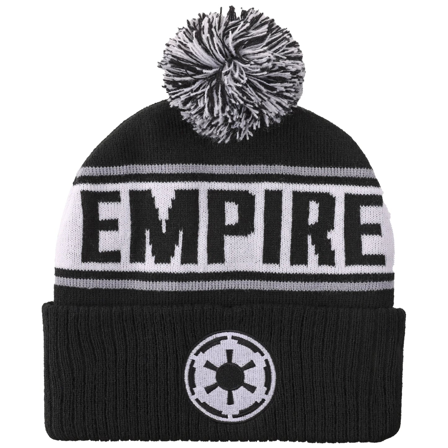 Star Wars Galactic Empire Black Cuff Pom Beanie