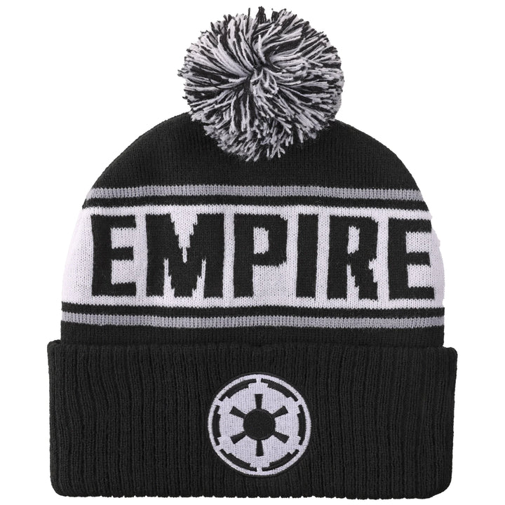 Star Wars Galactic Empire Black Cuff Pom Beanie
