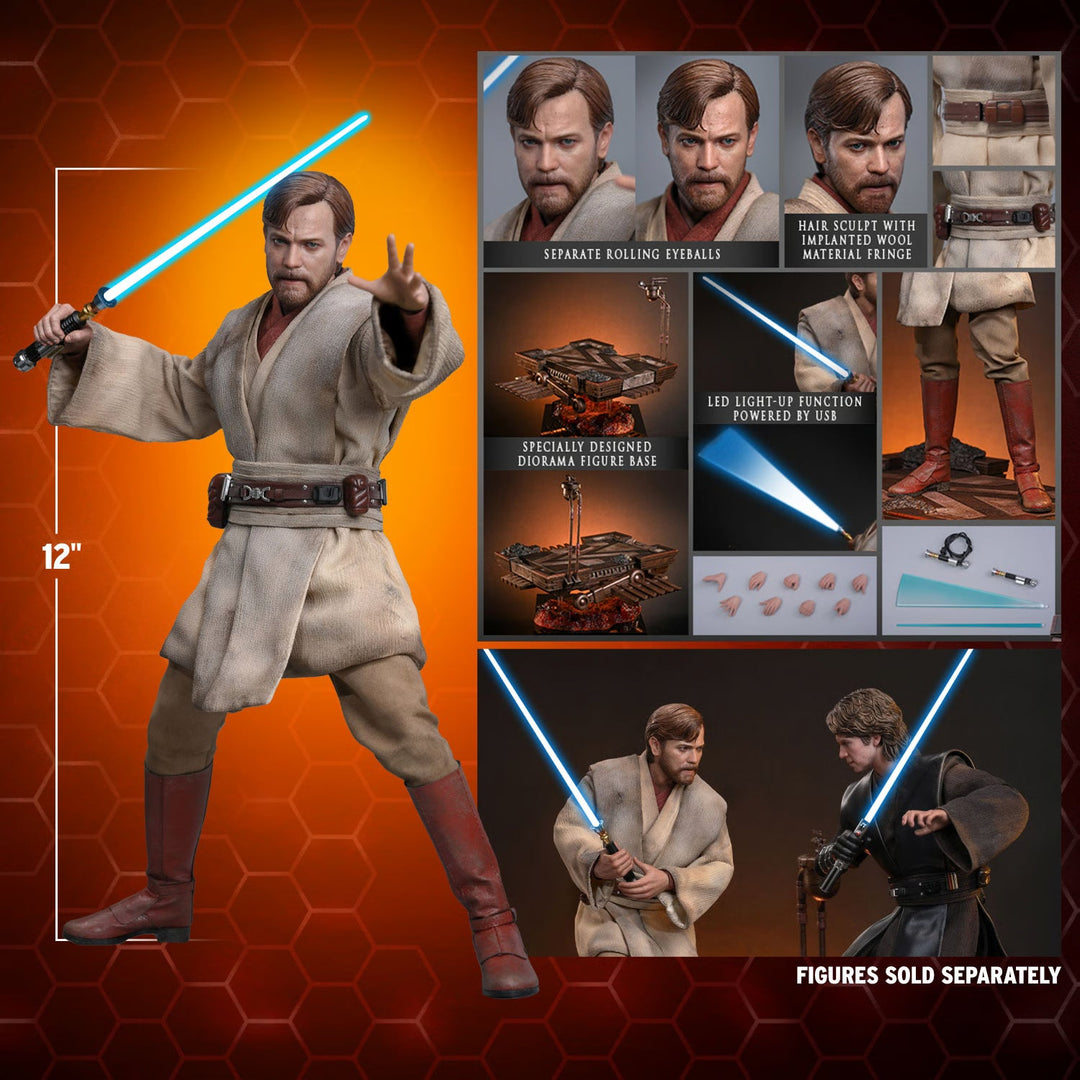 *Pre-Order* Star Wars Obi-Wan Kenobi™ (Mustafar) Sixth Scale Figure by Hot Toys