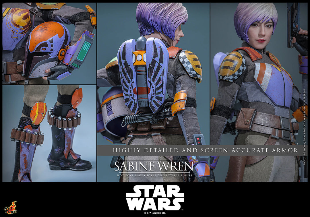Sabine Wren Star Wars Rebels Sixth Scale Figure by Hot Toys