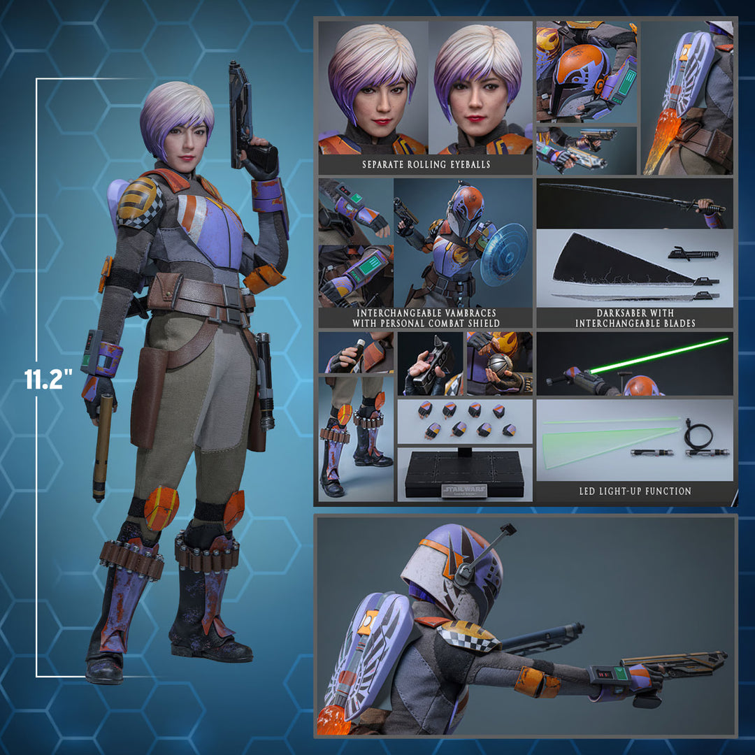 Sabine Wren Star Wars Rebels Sixth Scale Figure by Hot Toys