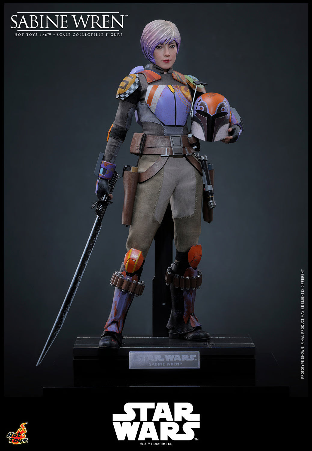 Sabine Wren Star Wars Rebels Sixth Scale Figure by Hot Toys