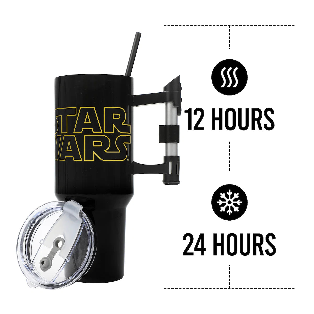 Star Wars 40 oz Insulated Tumbler Mug with Lightsaber Handle