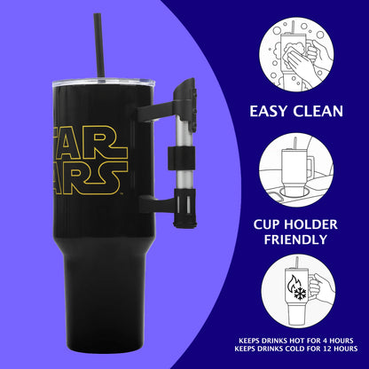 Star Wars 40 oz Insulated Tumbler Mug with Lightsaber Handle