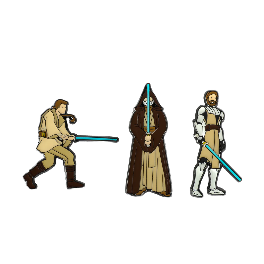 Star Wars Obi Wan Kenobi Enamel Pin 3 Pin Pack