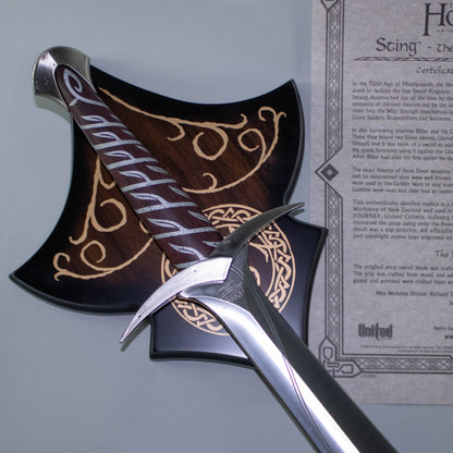 Lord of the Rings The Hobbit Sting Sword of Bilbo Baggins Steel Replica