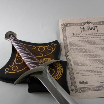 Lord of the Rings The Hobbit Sting Sword of Bilbo Baggins Steel Replica