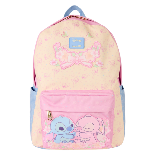 Disney Stitch & Angel All-Over Print Nylon Full-Size Backpack