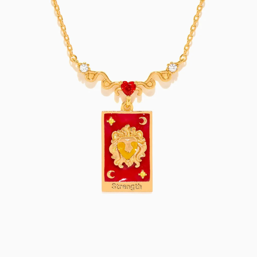 Strength Tarot Card Necklace
