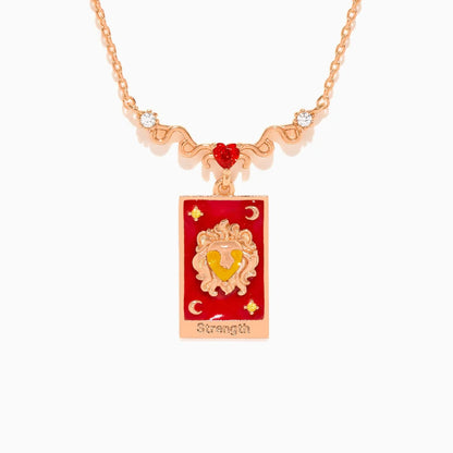 Strength Tarot Card Necklace