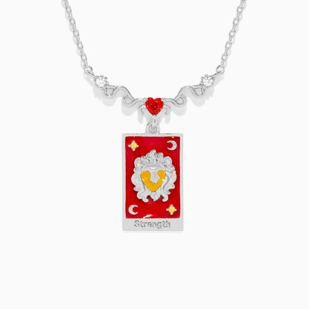 Strength Tarot Card Necklace