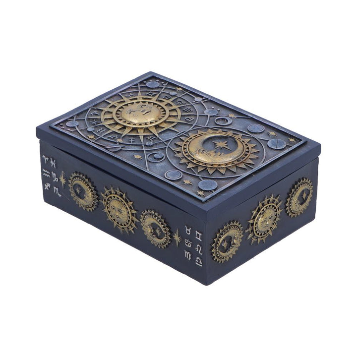 Sun and Moon Astrology Celestial Treasure Trinket Jewelry Box