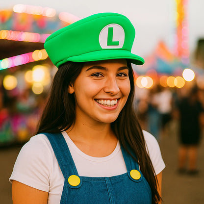 Super Marios Bros Luigi Cosplay Hat