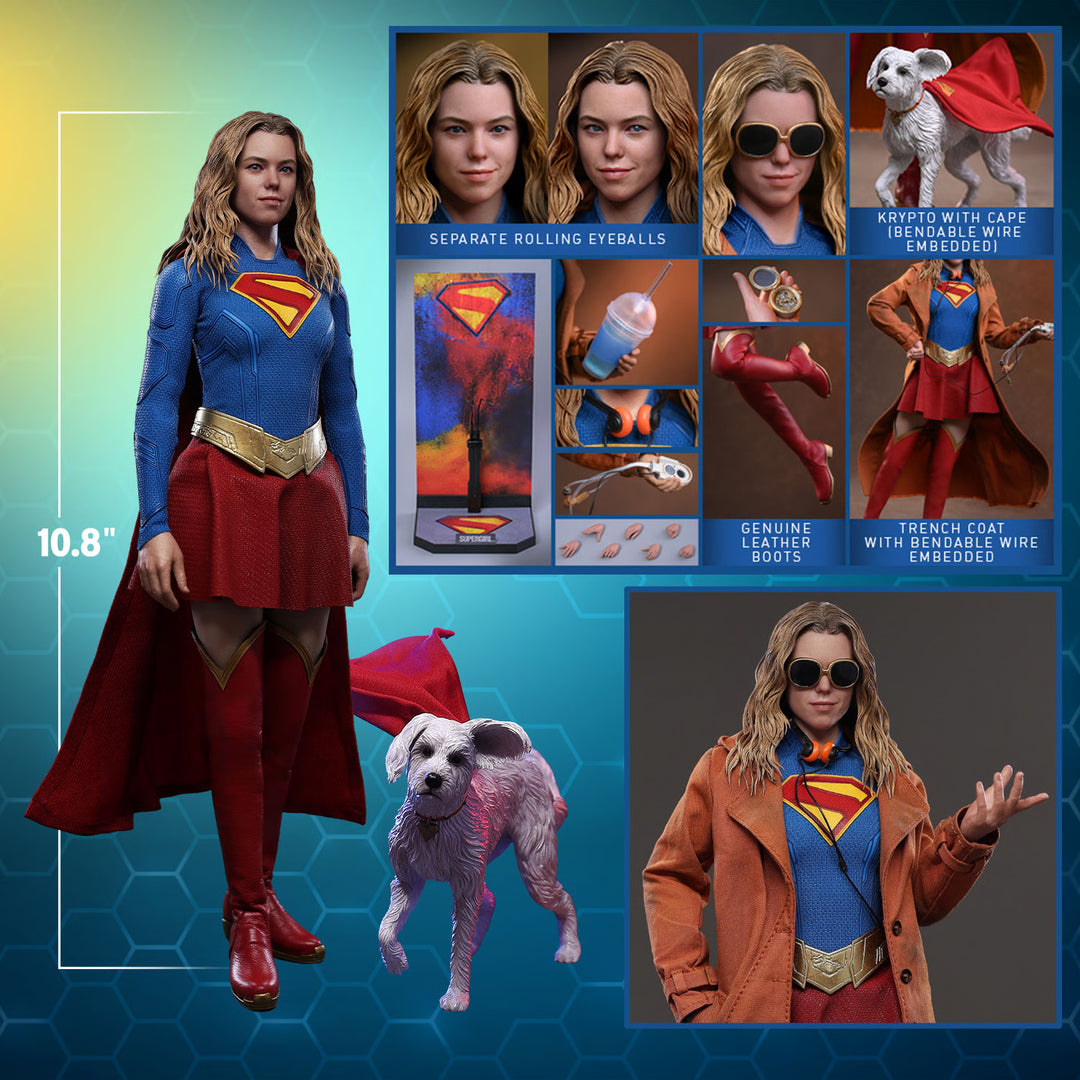 *Pre-Order* Supergirl &amp; Krypto (DC Comics) Sixth Scale Figure Set by Hot Toys