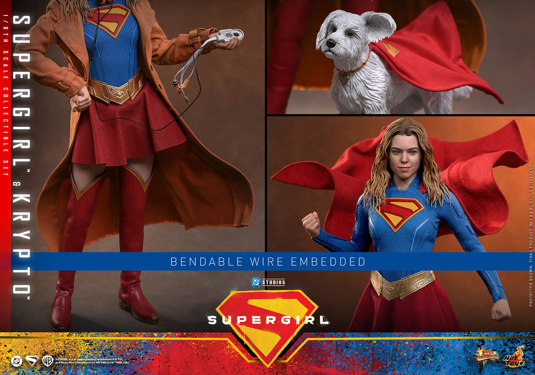 *Pre-Order* Supergirl &amp; Krypto (DC Comics) Sixth Scale Figure Set by Hot Toys