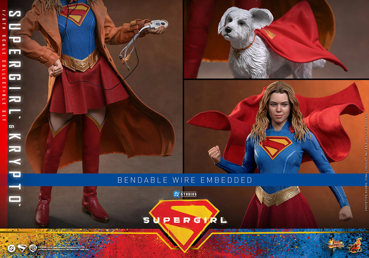 *Pre-Order* Supergirl &amp; Krypto (DC Comics) Sixth Scale Figure Set by Hot Toys
