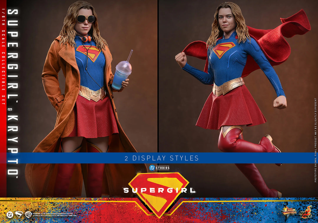 *Pre-Order* Supergirl &amp; Krypto (DC Comics) Sixth Scale Figure Set by Hot Toys