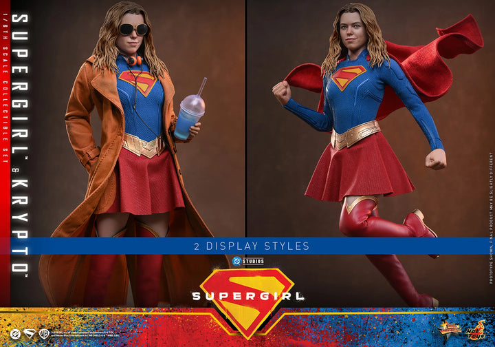 *Pre-Order* Supergirl &amp; Krypto (DC Comics) Sixth Scale Figure Set by Hot Toys