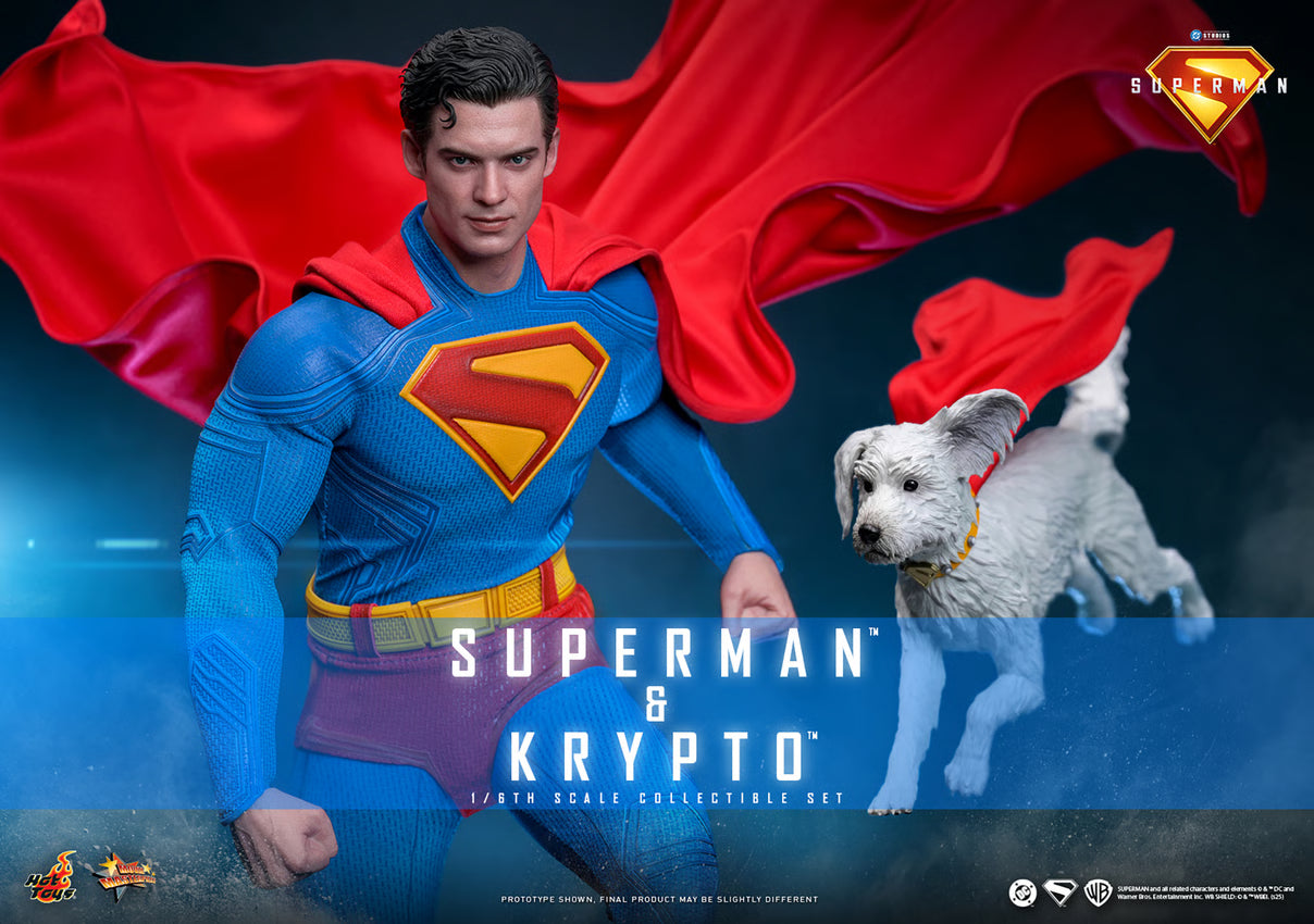 Superman & Krypto DC Comics Superman 2025 Sixth Scale Figure by Hot Toys