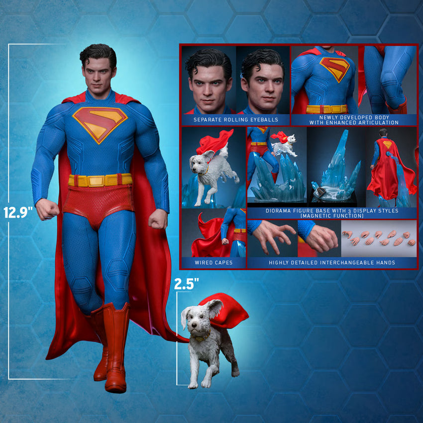Superman & Krypto DC Comics Superman 2025 Sixth Scale Figure by Hot Toys