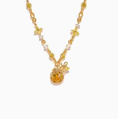 Disney Winnie the Pooh Sweet as Hunny Gold Necklace