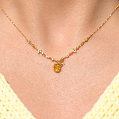 Disney Winnie the Pooh Sweet as Hunny Gold Necklace