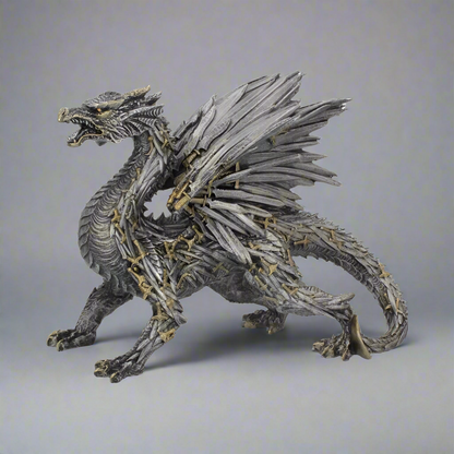 Swordwing Dragon "Blades of Enemies" 11-inch Resin Statue