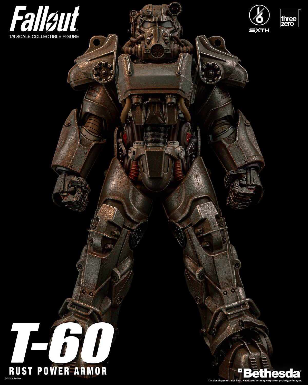 *Pre-Order* Fallout T-60 Rust Power Armor Sixth Scale Figure by Threezero
