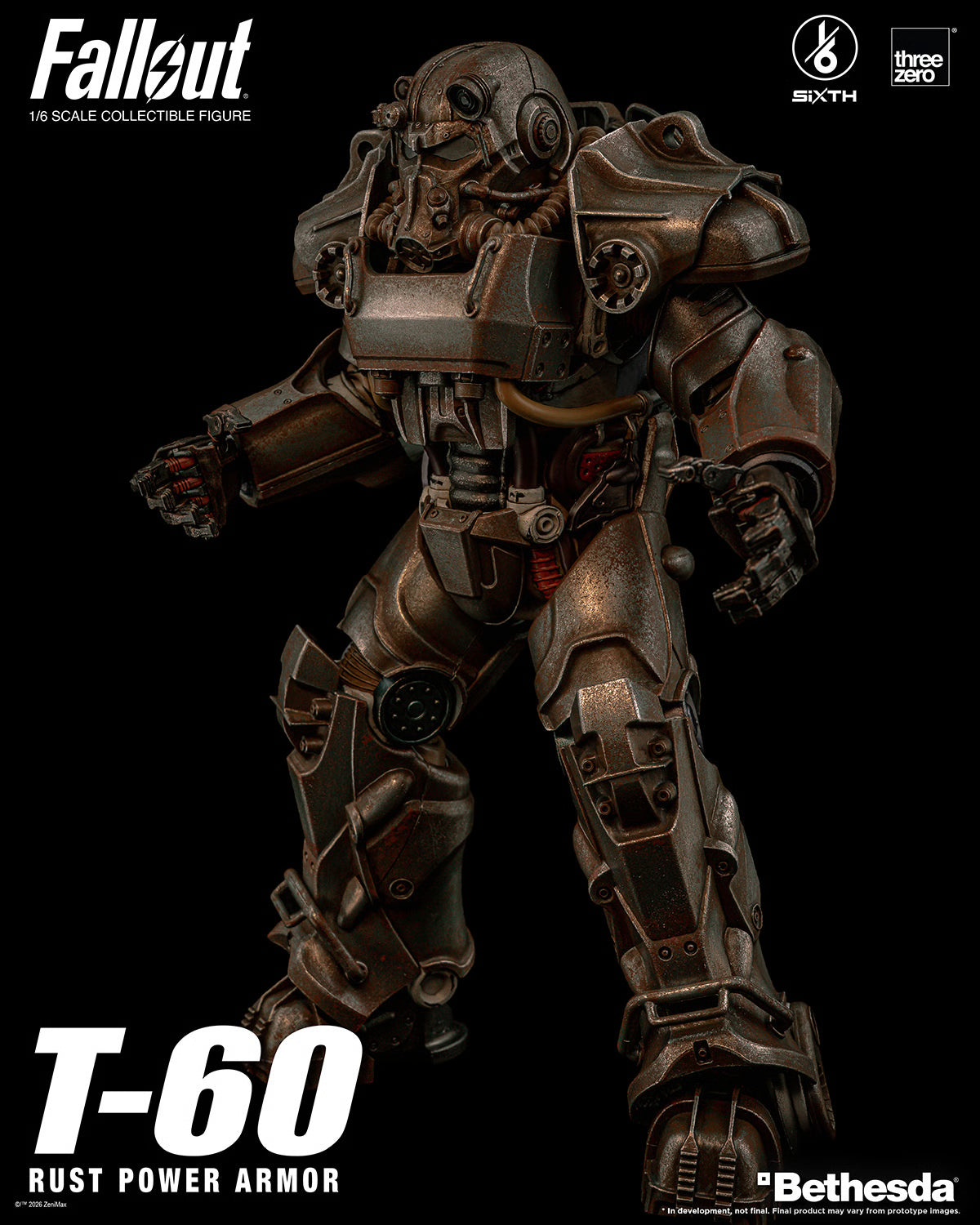 *Pre-Order* Fallout T-60 Rust Power Armor Sixth Scale Figure by Threezero