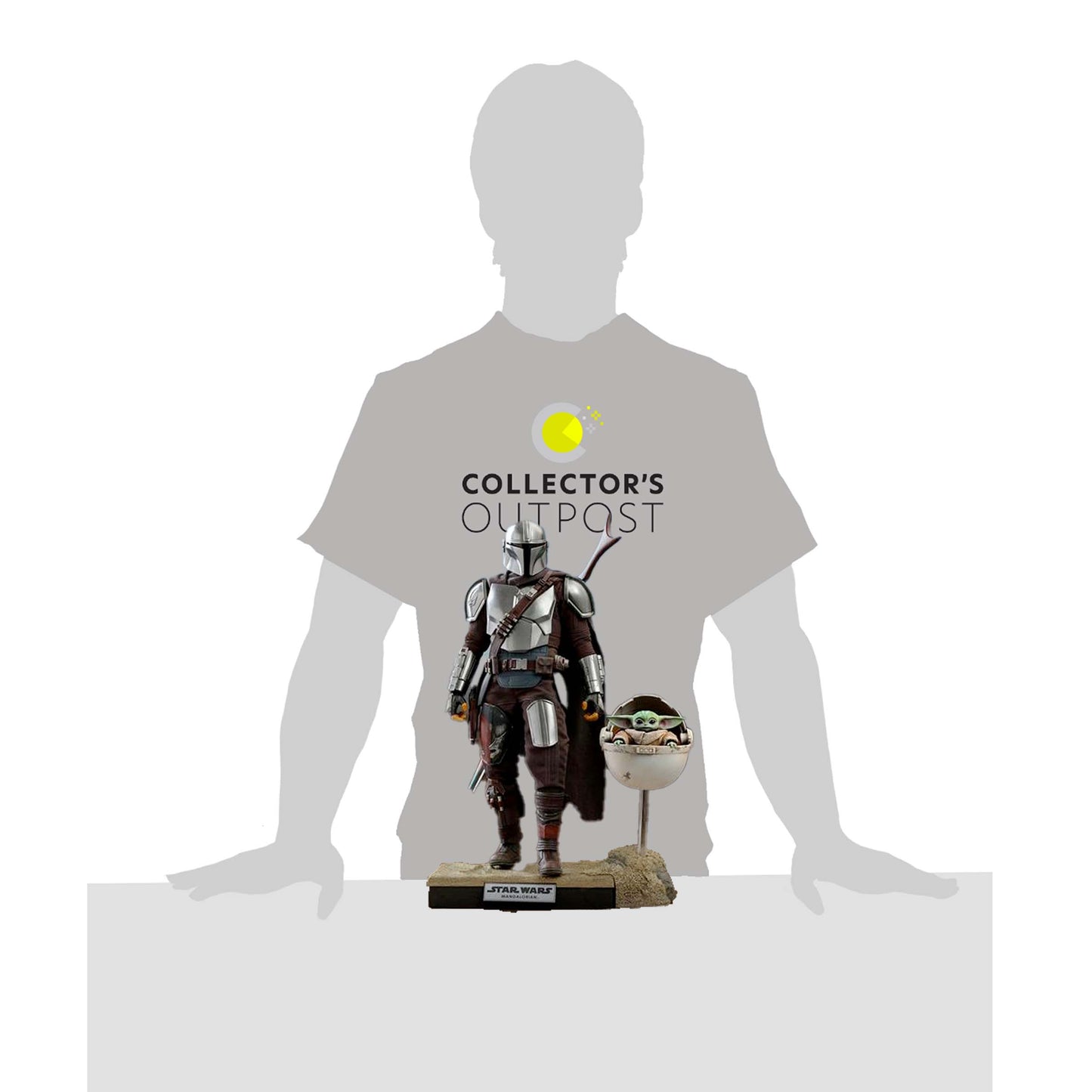 Star Wars The Mandalorian Beskar  & Grogu Deluxe 1/6th Scale Figure by Hot Toys