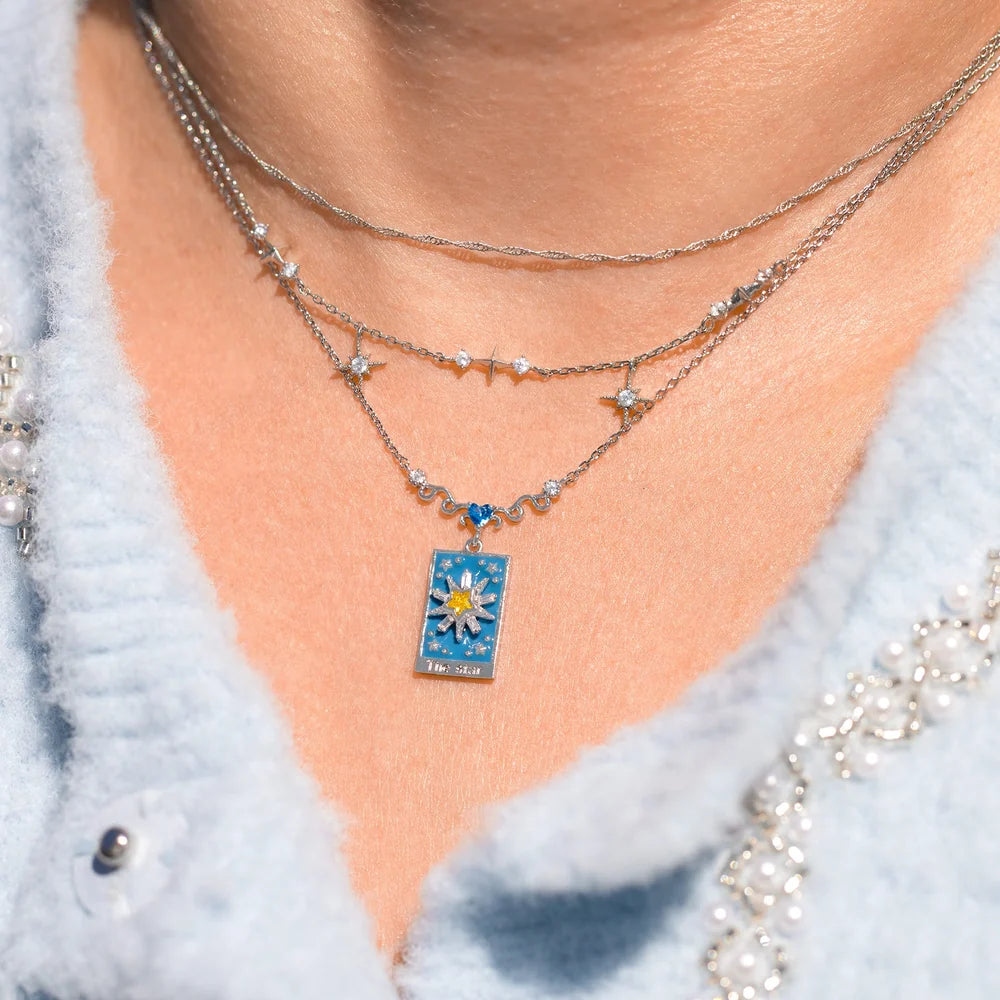 The Lovers Tarot Card Necklace